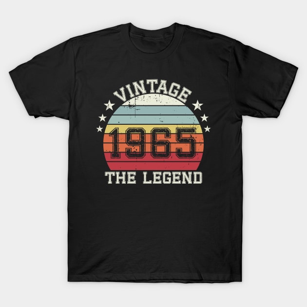 Vintage 1965 Original, Born in 1965 the legend gift T-Shirt by SalamahDesigns